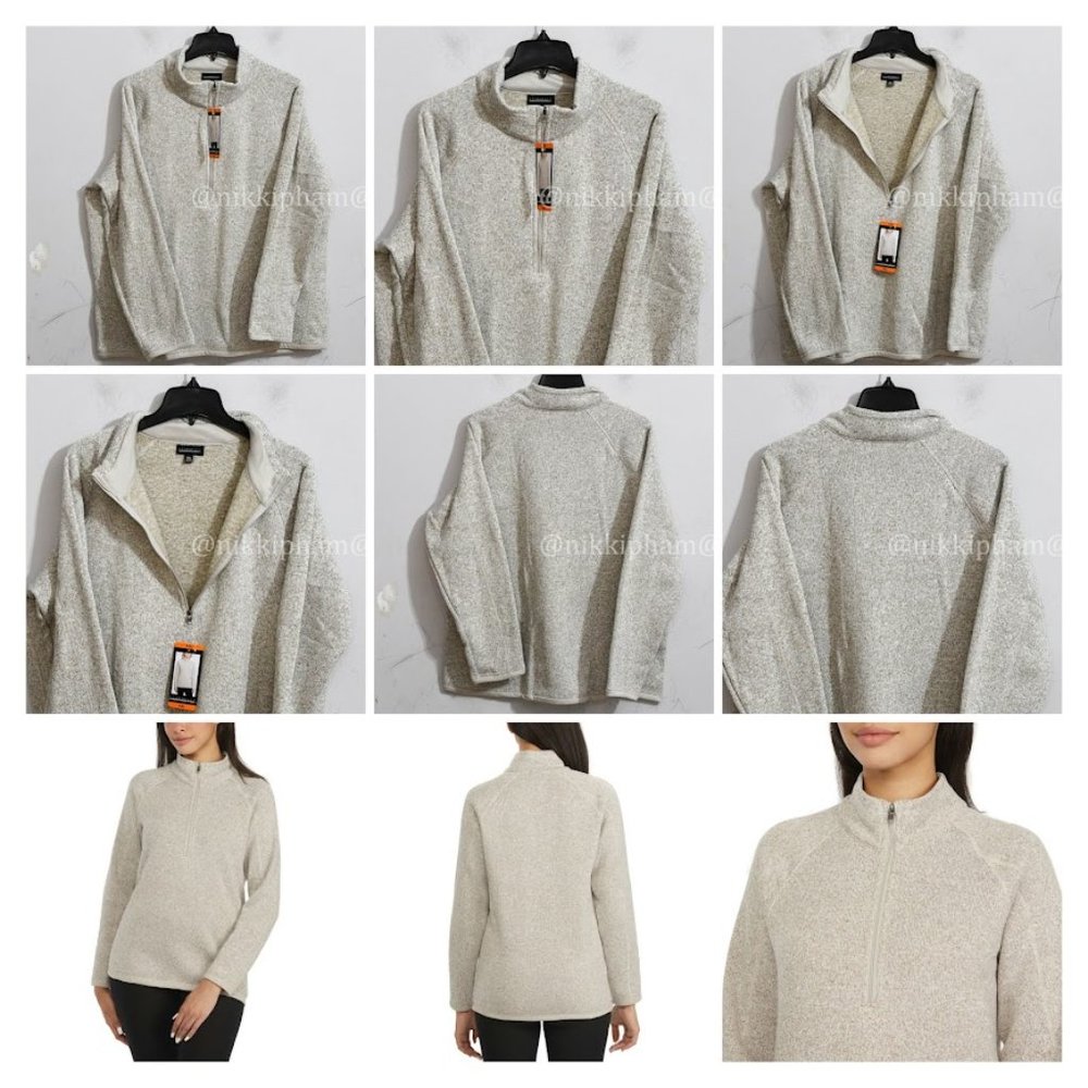 STORMPACK Womens  1/4 Zip Sweater Fleece